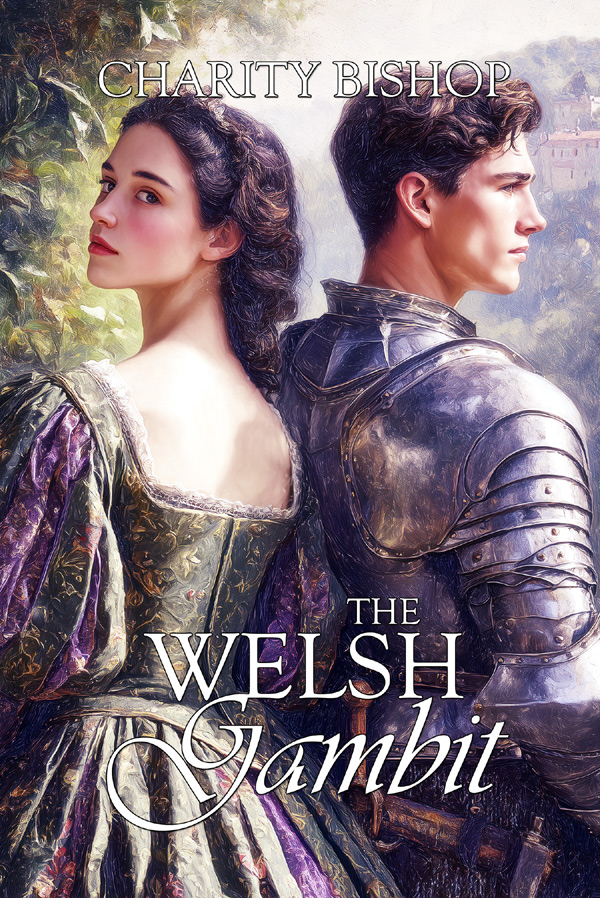 Lady Anwyn and Thomas Tyrell on The Welsh Gambit Cover