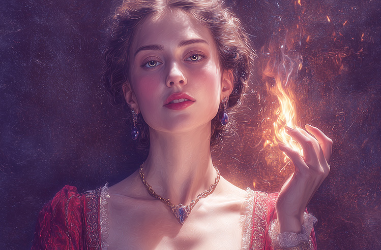 Davina intends to ignite a flame in Tudor England as the Last Fire-Eater