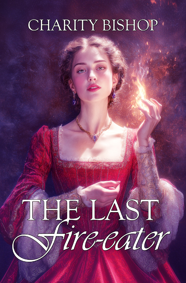 Davina wields fire in The Last Fire Eater Cover
